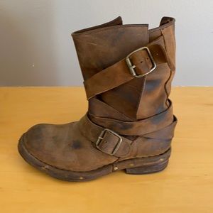 Leather Jeffrey Campbell slouch boots